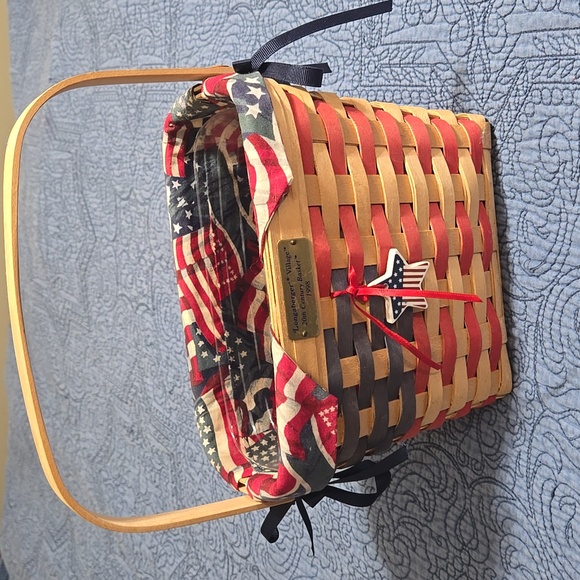 Longaberger Village Multicolor Artisan Signed 20th Century Basket 1998 - Picture 1 of 8